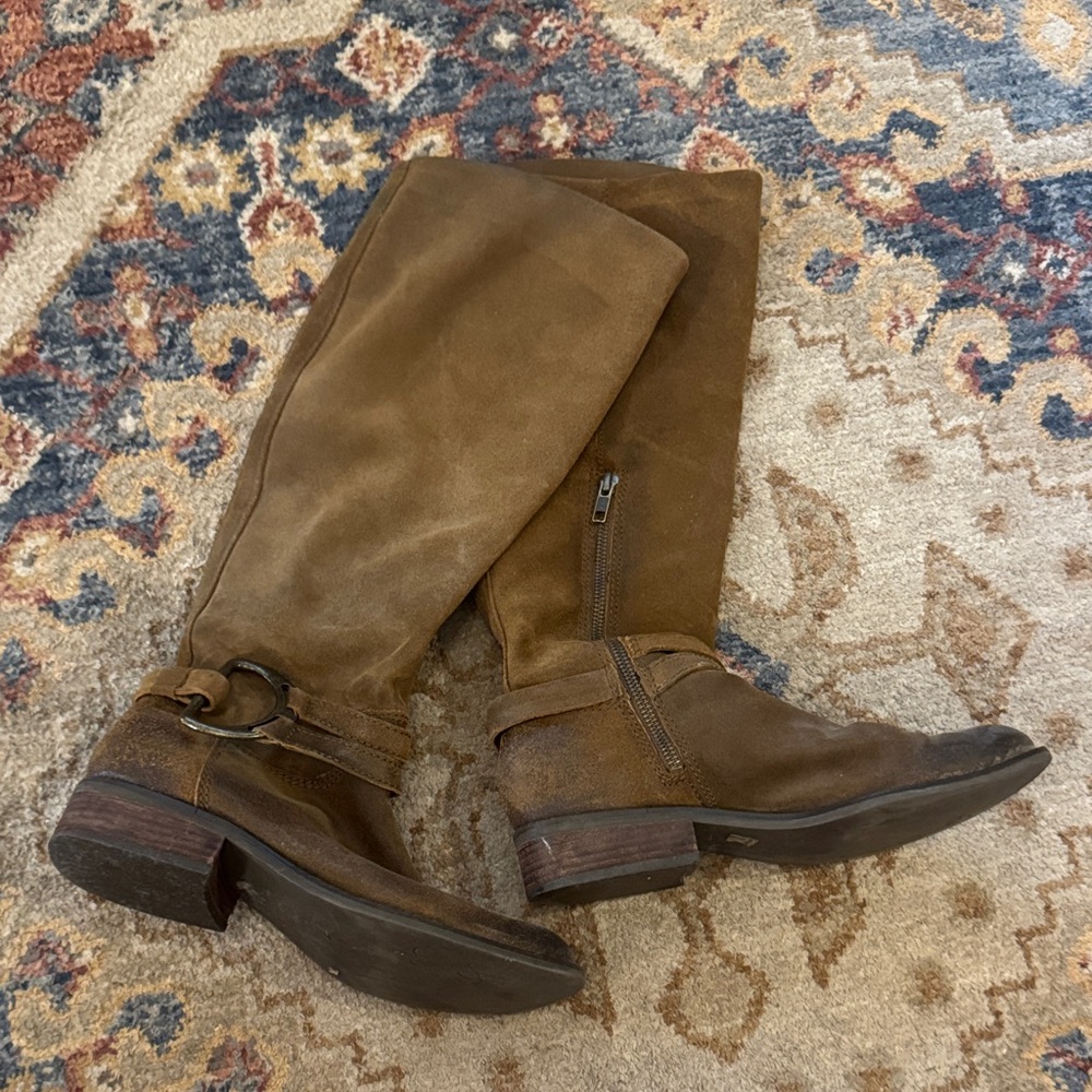 Jessica Simpson Brown Suede Knee-High Riding Boots